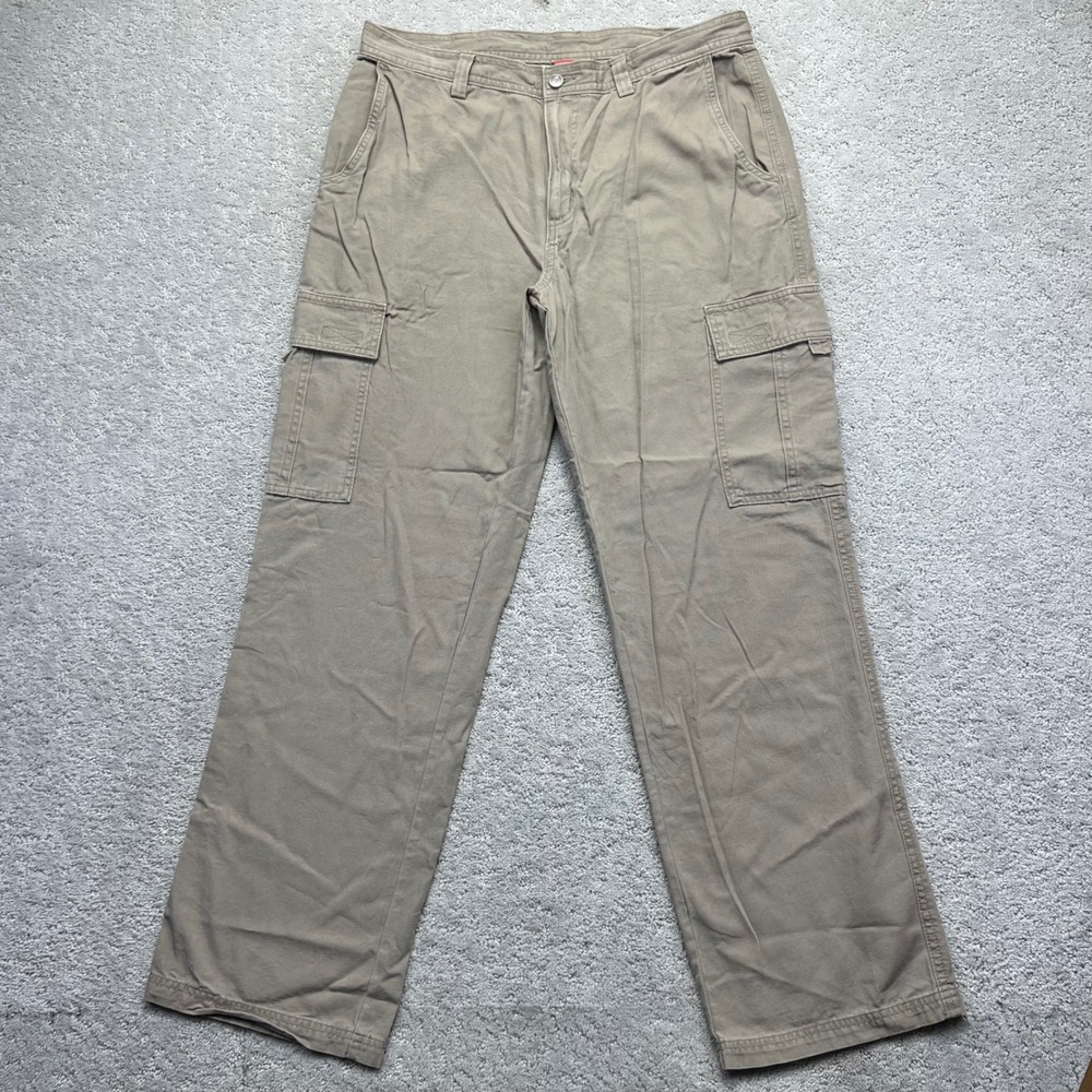 The North‎ Face Cargo Pants Mens 34x31 Khaki Cotton Utility Hiking Outoor Y2k
